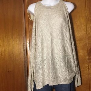 NWT Cold-shoulder sweater